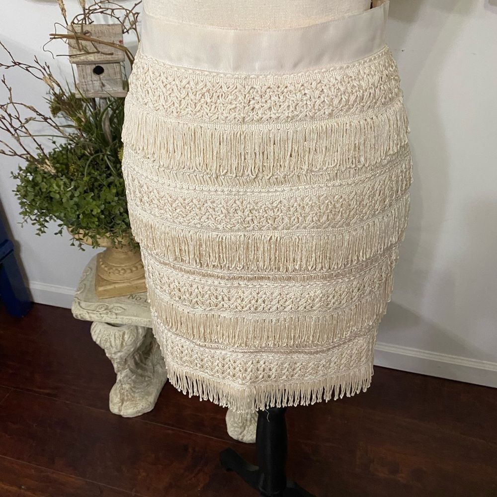 Fringe skirt Mi a mi size 4 Boho - Super Cute!! - Picture 2 of 7